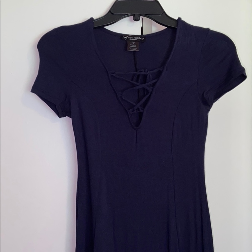 Navy Blue, Mini Dress, Size S